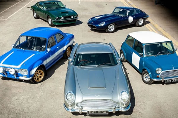 Collection of British cars